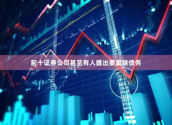 前十证券公司甚至有人提出要废除债务